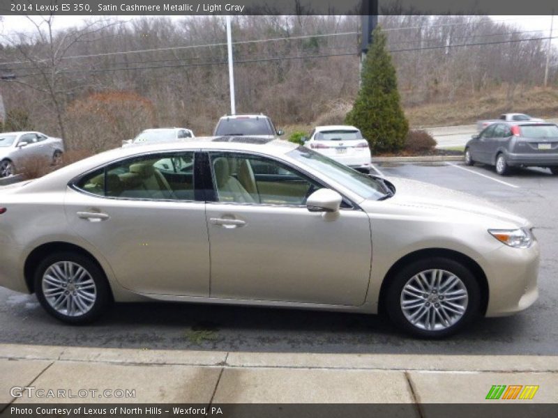 Satin Cashmere Metallic / Light Gray 2014 Lexus ES 350
