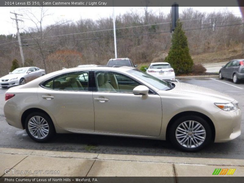 Satin Cashmere Metallic / Light Gray 2014 Lexus ES 350