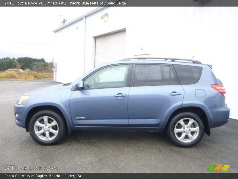 Pacific Blue Metallic / Sand Beige 2011 Toyota RAV4 V6 Limited 4WD