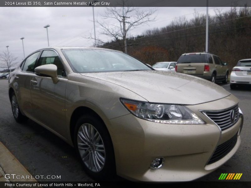 Satin Cashmere Metallic / Light Gray 2014 Lexus ES 350