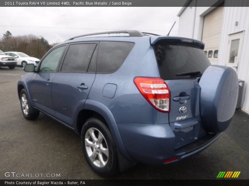 Pacific Blue Metallic / Sand Beige 2011 Toyota RAV4 V6 Limited 4WD