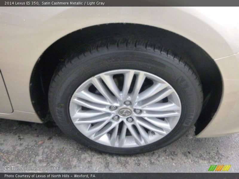 Satin Cashmere Metallic / Light Gray 2014 Lexus ES 350