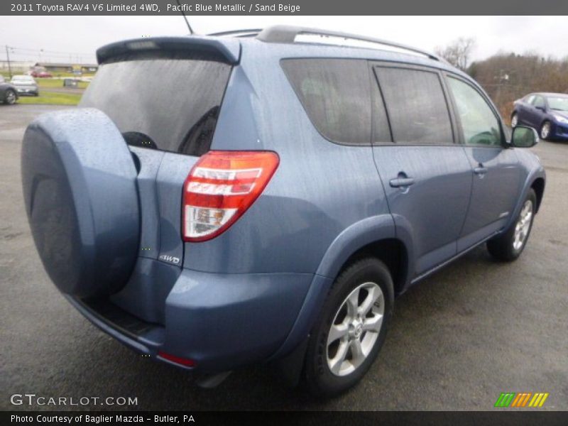 Pacific Blue Metallic / Sand Beige 2011 Toyota RAV4 V6 Limited 4WD