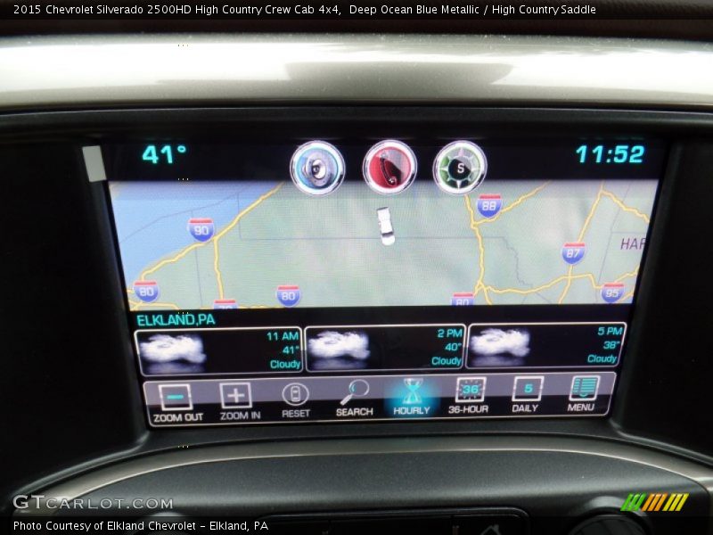 Deep Ocean Blue Metallic / High Country Saddle 2015 Chevrolet Silverado 2500HD High Country Crew Cab 4x4