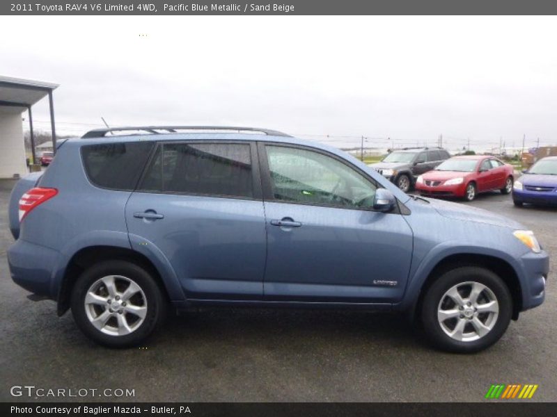 Pacific Blue Metallic / Sand Beige 2011 Toyota RAV4 V6 Limited 4WD