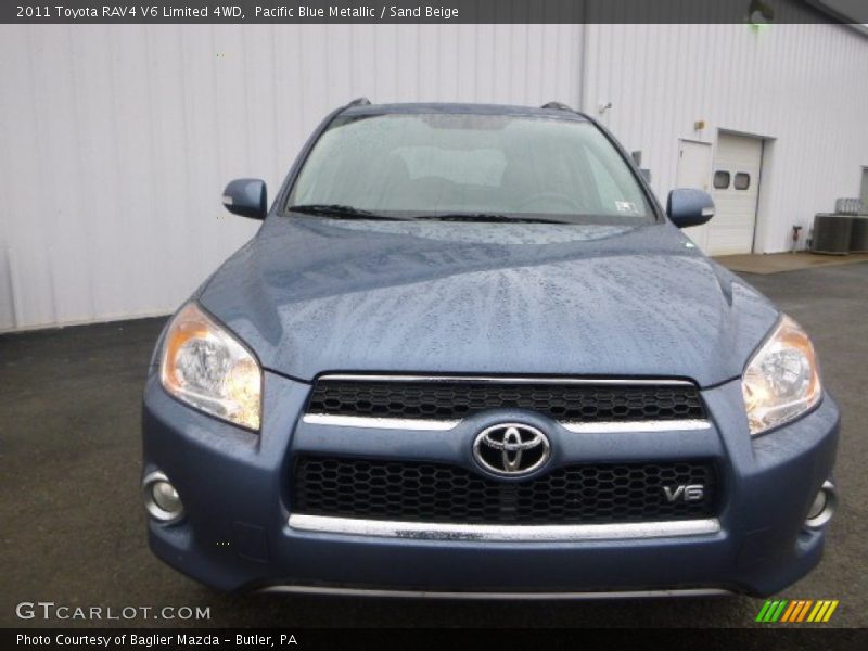 Pacific Blue Metallic / Sand Beige 2011 Toyota RAV4 V6 Limited 4WD