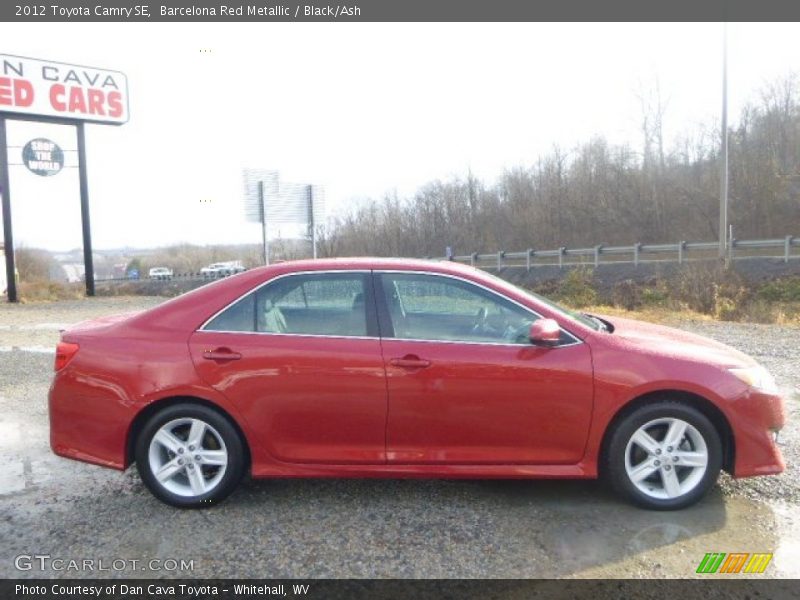 Barcelona Red Metallic / Black/Ash 2012 Toyota Camry SE