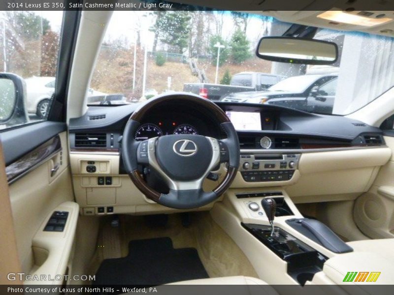 Satin Cashmere Metallic / Light Gray 2014 Lexus ES 350