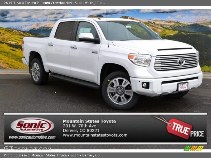 Super White / Black 2015 Toyota Tundra Platinum CrewMax 4x4