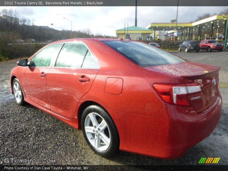 Barcelona Red Metallic / Black/Ash 2012 Toyota Camry SE