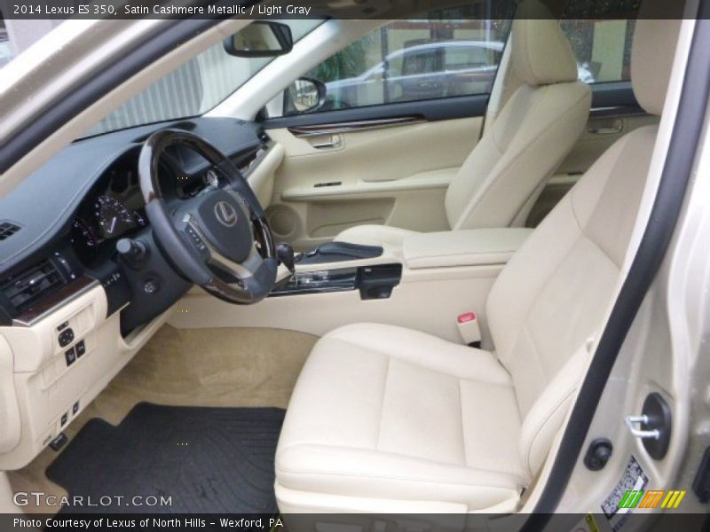 Satin Cashmere Metallic / Light Gray 2014 Lexus ES 350