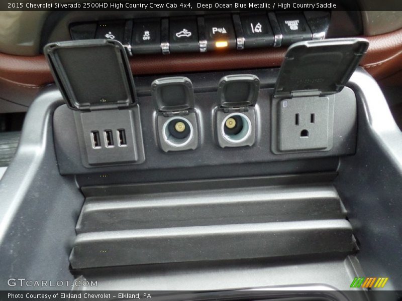 Deep Ocean Blue Metallic / High Country Saddle 2015 Chevrolet Silverado 2500HD High Country Crew Cab 4x4