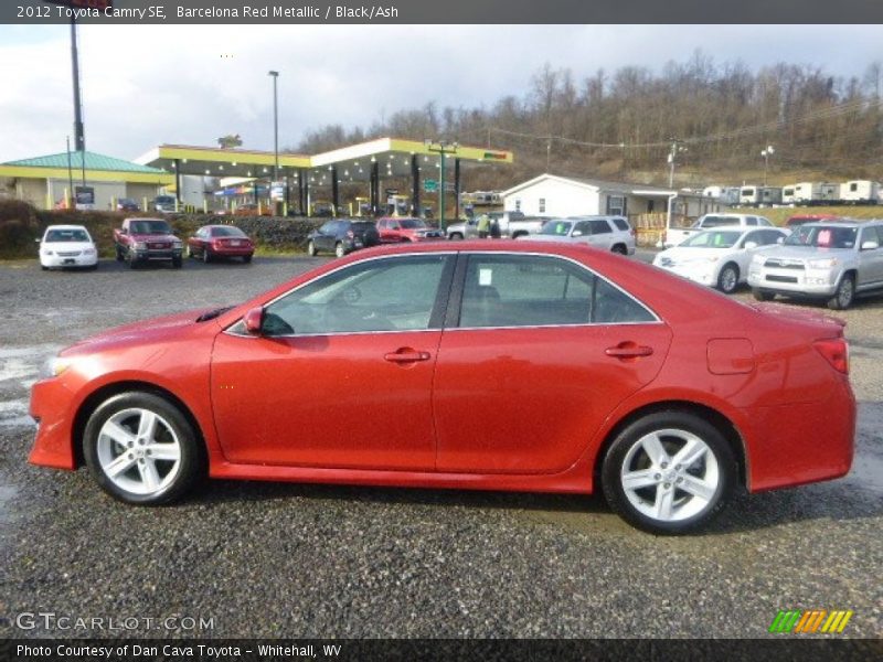 Barcelona Red Metallic / Black/Ash 2012 Toyota Camry SE