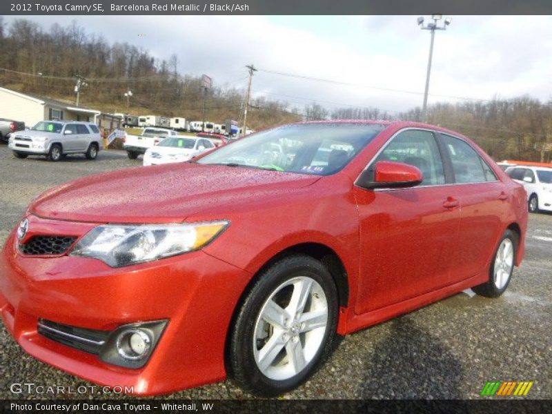 Barcelona Red Metallic / Black/Ash 2012 Toyota Camry SE