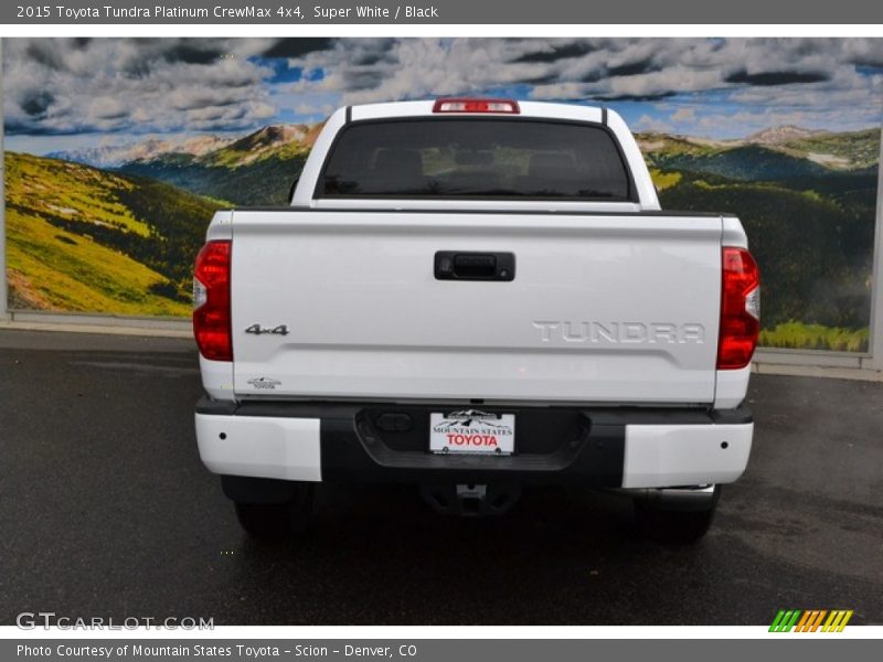 Super White / Black 2015 Toyota Tundra Platinum CrewMax 4x4