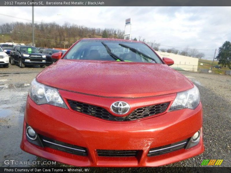 Barcelona Red Metallic / Black/Ash 2012 Toyota Camry SE