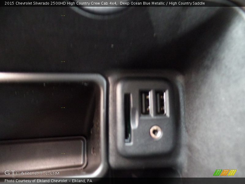 Deep Ocean Blue Metallic / High Country Saddle 2015 Chevrolet Silverado 2500HD High Country Crew Cab 4x4