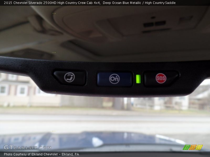 Deep Ocean Blue Metallic / High Country Saddle 2015 Chevrolet Silverado 2500HD High Country Crew Cab 4x4