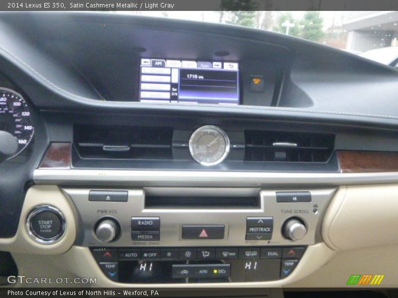Satin Cashmere Metallic / Light Gray 2014 Lexus ES 350