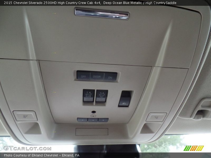 Deep Ocean Blue Metallic / High Country Saddle 2015 Chevrolet Silverado 2500HD High Country Crew Cab 4x4