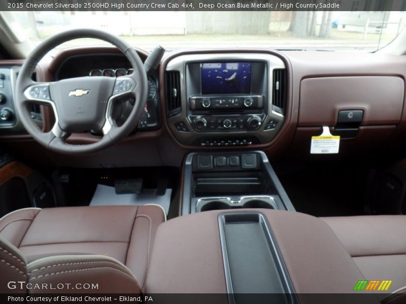 Dashboard of 2015 Silverado 2500HD High Country Crew Cab 4x4