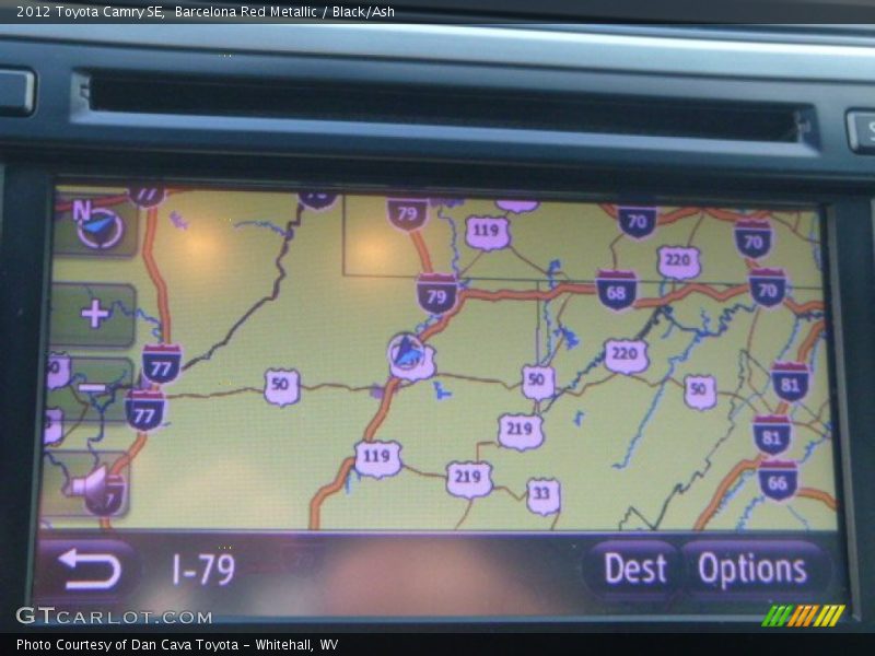 Barcelona Red Metallic / Black/Ash 2012 Toyota Camry SE
