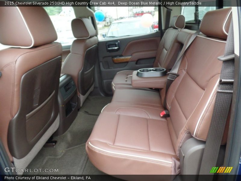 Rear Seat of 2015 Silverado 2500HD High Country Crew Cab 4x4
