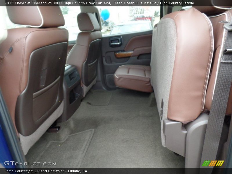 Rear Seat of 2015 Silverado 2500HD High Country Crew Cab 4x4