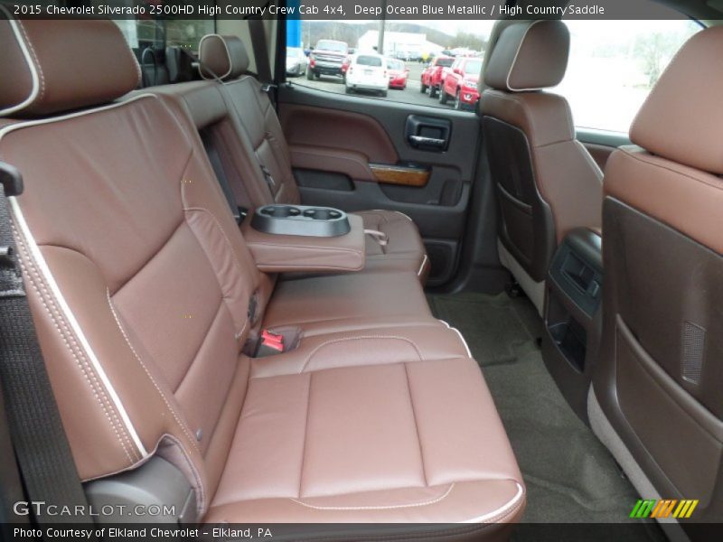 Rear Seat of 2015 Silverado 2500HD High Country Crew Cab 4x4