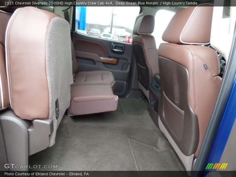 Rear Seat of 2015 Silverado 2500HD High Country Crew Cab 4x4