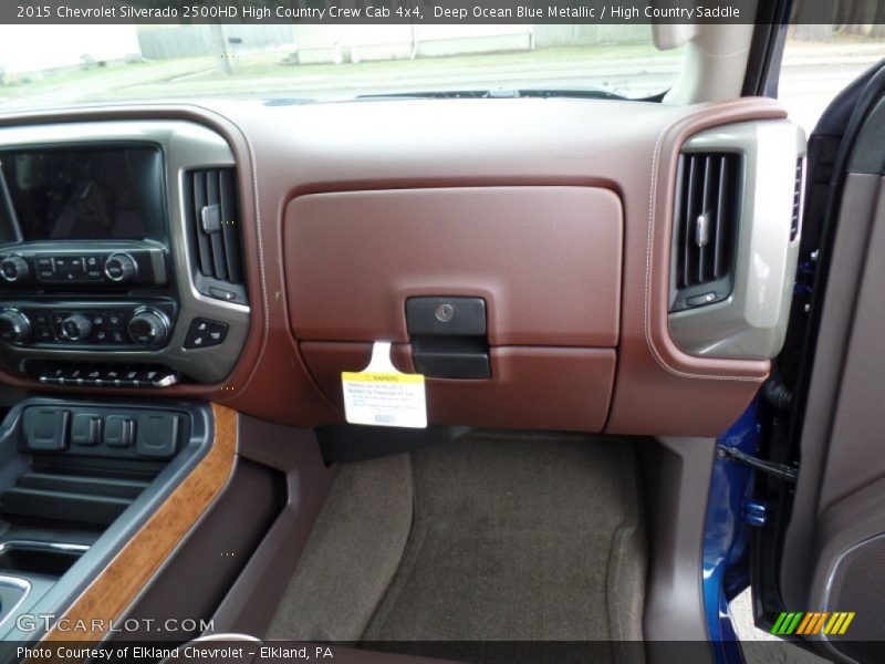 Dashboard of 2015 Silverado 2500HD High Country Crew Cab 4x4