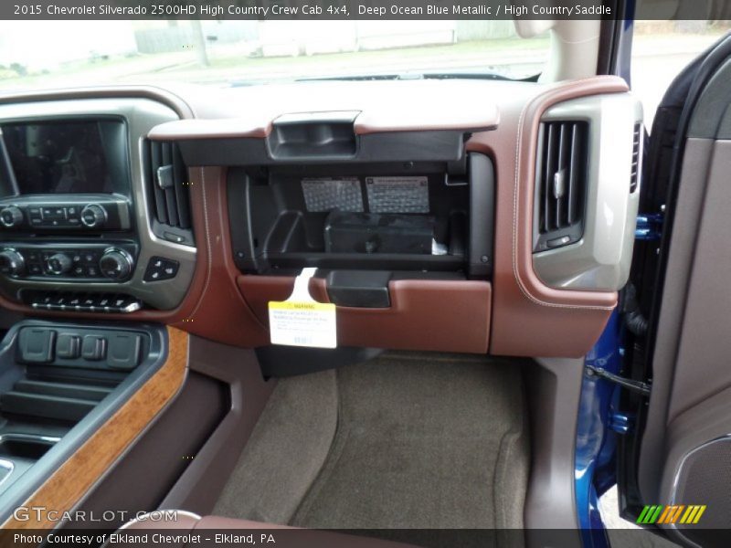 Deep Ocean Blue Metallic / High Country Saddle 2015 Chevrolet Silverado 2500HD High Country Crew Cab 4x4