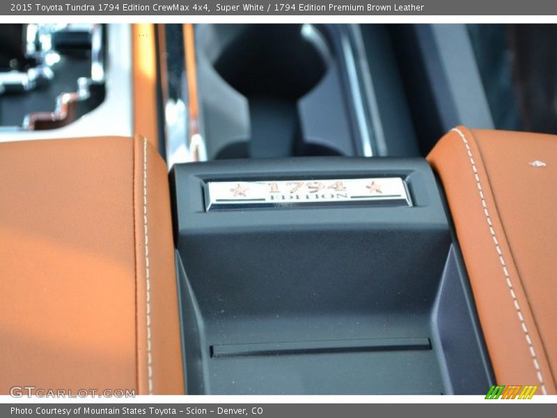 Super White / 1794 Edition Premium Brown Leather 2015 Toyota Tundra 1794 Edition CrewMax 4x4