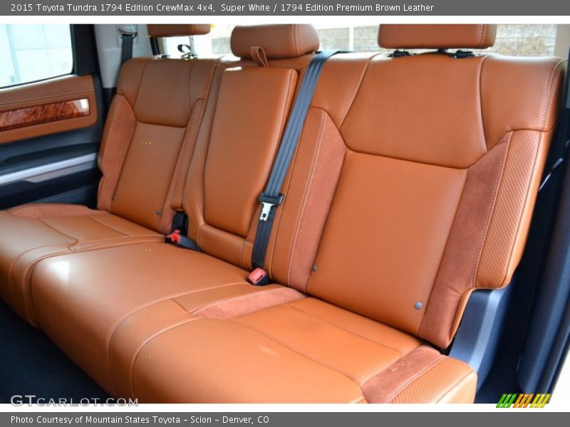 Super White / 1794 Edition Premium Brown Leather 2015 Toyota Tundra 1794 Edition CrewMax 4x4