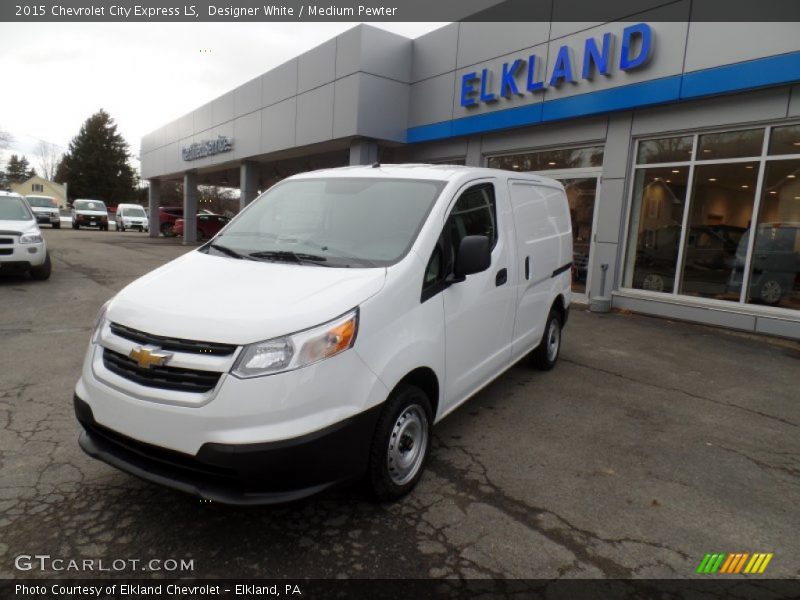 Designer White / Medium Pewter 2015 Chevrolet City Express LS