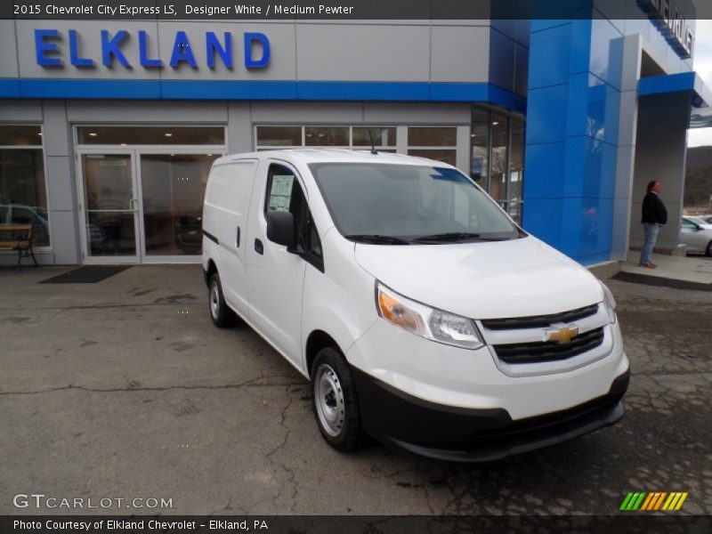 Designer White / Medium Pewter 2015 Chevrolet City Express LS