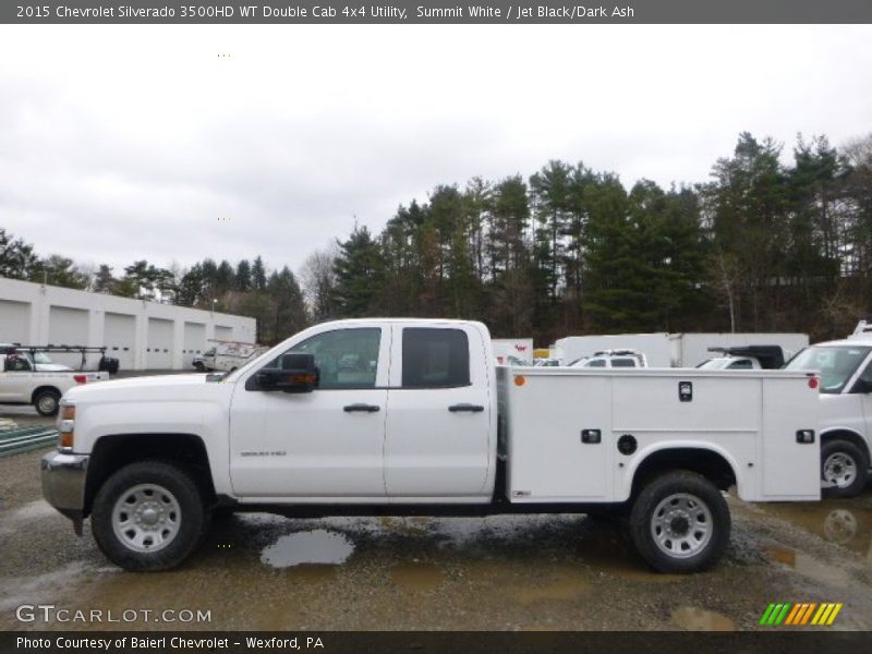  2015 Silverado 3500HD WT Double Cab 4x4 Utility Summit White
