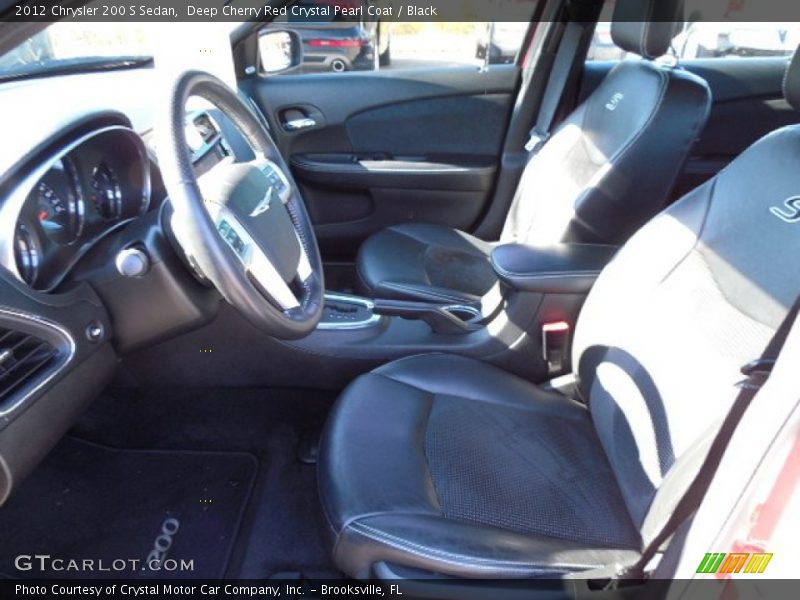 Deep Cherry Red Crystal Pearl Coat / Black 2012 Chrysler 200 S Sedan