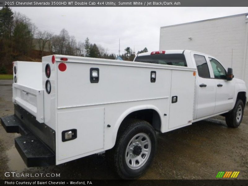 Summit White / Jet Black/Dark Ash 2015 Chevrolet Silverado 3500HD WT Double Cab 4x4 Utility