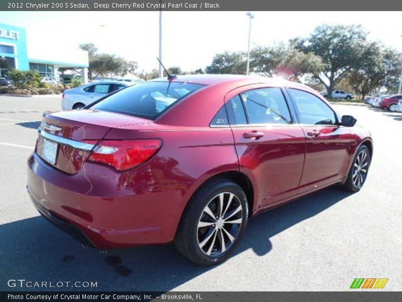 Deep Cherry Red Crystal Pearl Coat / Black 2012 Chrysler 200 S Sedan