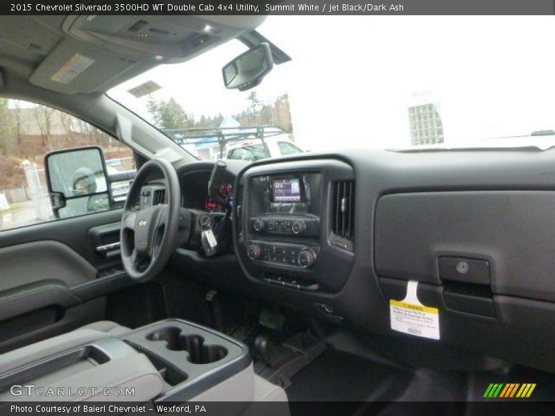 Summit White / Jet Black/Dark Ash 2015 Chevrolet Silverado 3500HD WT Double Cab 4x4 Utility