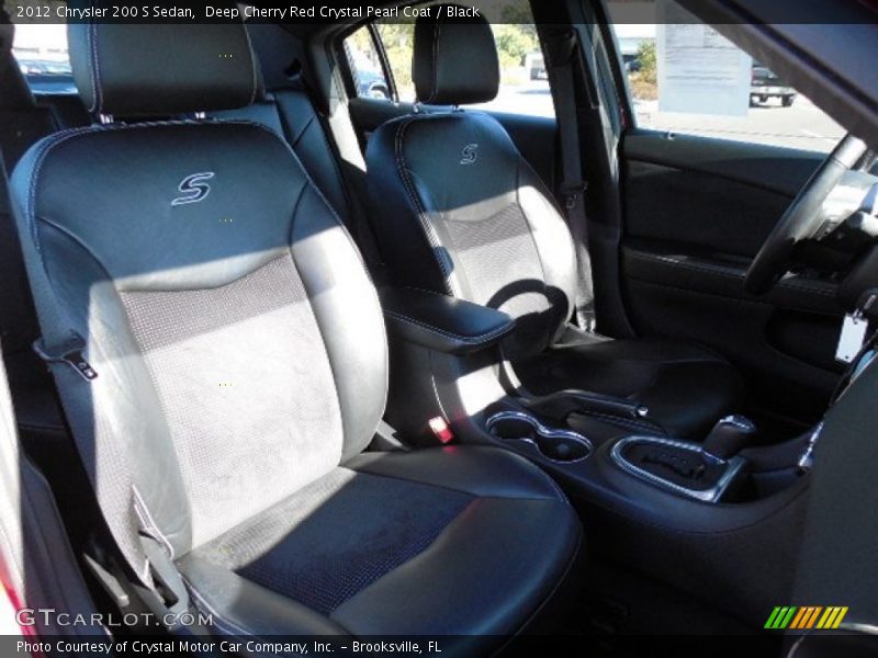 Deep Cherry Red Crystal Pearl Coat / Black 2012 Chrysler 200 S Sedan