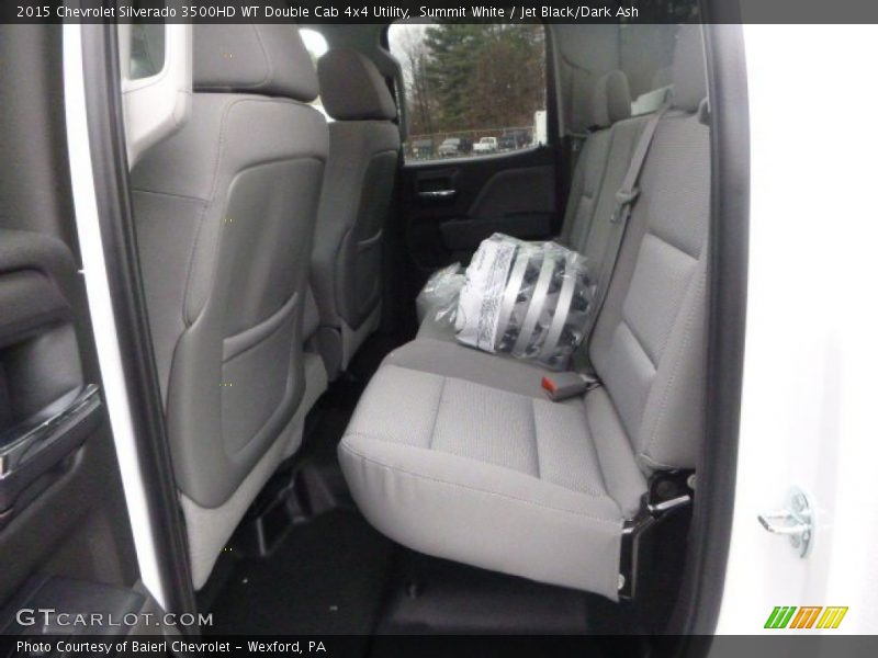 Summit White / Jet Black/Dark Ash 2015 Chevrolet Silverado 3500HD WT Double Cab 4x4 Utility