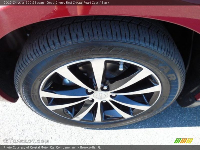 Deep Cherry Red Crystal Pearl Coat / Black 2012 Chrysler 200 S Sedan