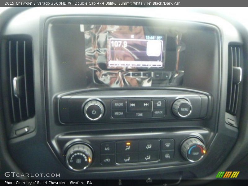 Summit White / Jet Black/Dark Ash 2015 Chevrolet Silverado 3500HD WT Double Cab 4x4 Utility