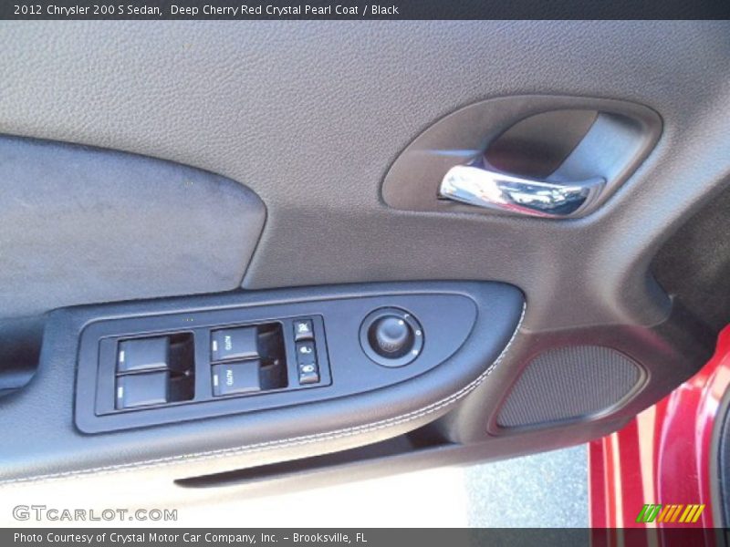 Deep Cherry Red Crystal Pearl Coat / Black 2012 Chrysler 200 S Sedan