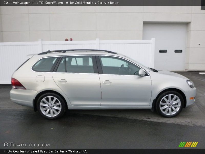 White Gold Metallic / Cornsilk Beige 2011 Volkswagen Jetta TDI SportWagen