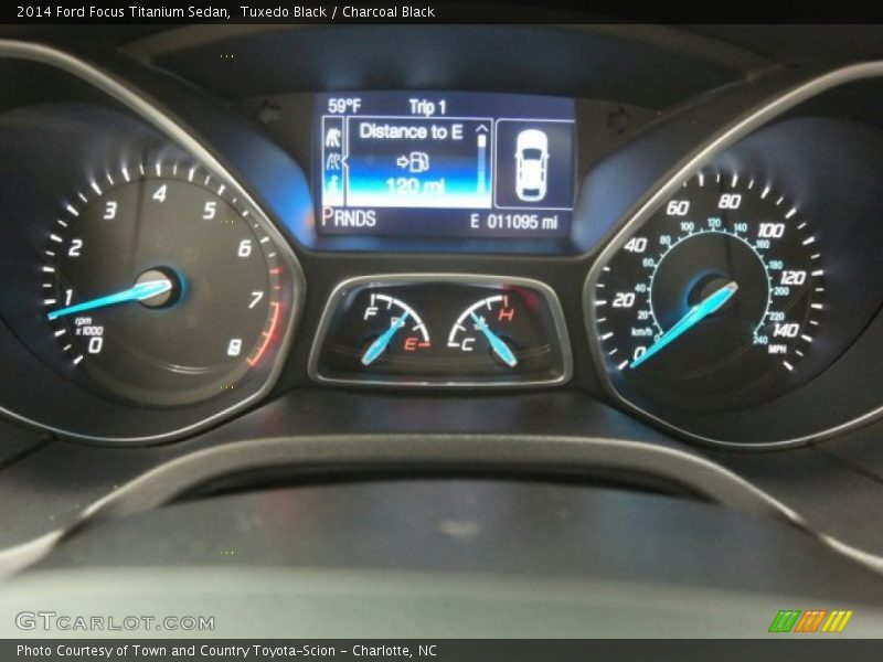 Tuxedo Black / Charcoal Black 2014 Ford Focus Titanium Sedan