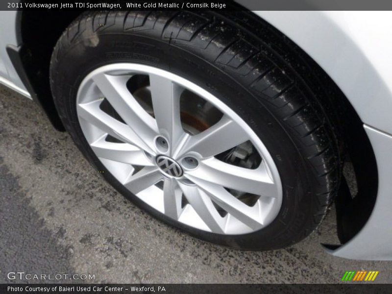 White Gold Metallic / Cornsilk Beige 2011 Volkswagen Jetta TDI SportWagen