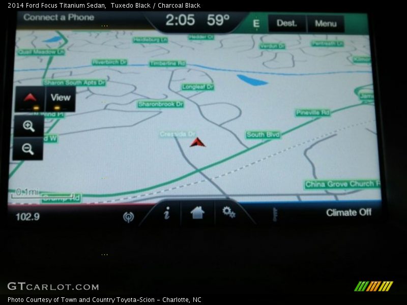 Tuxedo Black / Charcoal Black 2014 Ford Focus Titanium Sedan